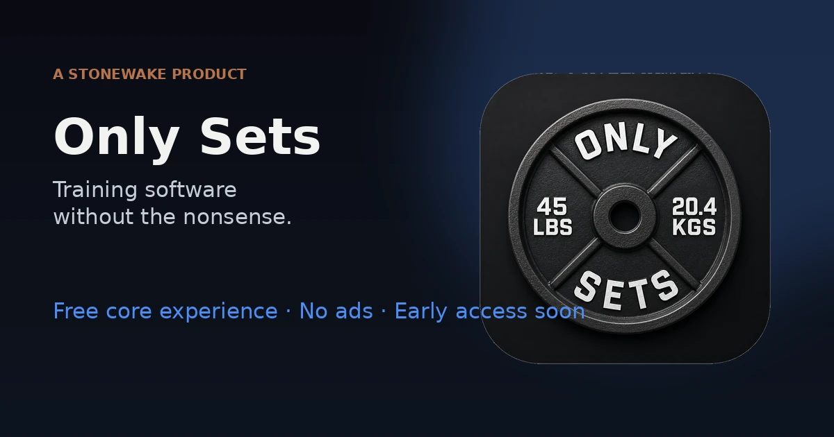 Only Sets - A no-clutter Android workout tracker looking for beta testers logo